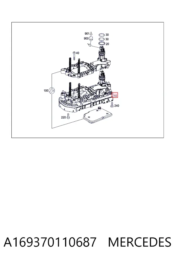 Блок АКПП гидравлический Mercedes A1693701106
