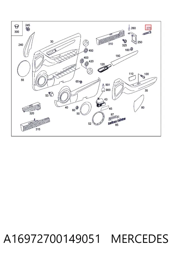  Mercedes A1697270014