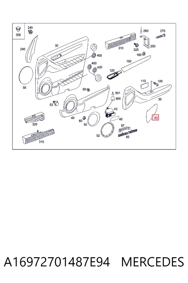 Купить A1697270148 Mercedes 