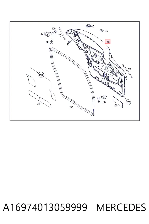 Ляда A16974013059999 Mercedes