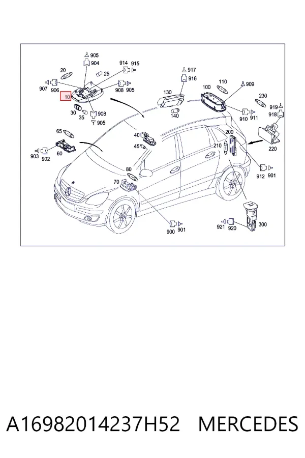 A1698201423 Mercedes 