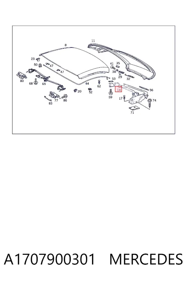  A1707900301 Mercedes
