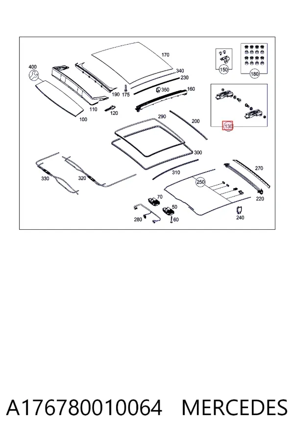 Купить A1767800100 Mercedes 