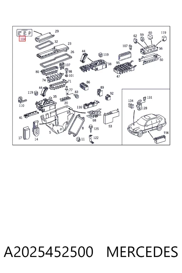  A2025452500 Mercedes