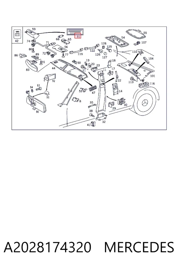  A2028174320 Mercedes
