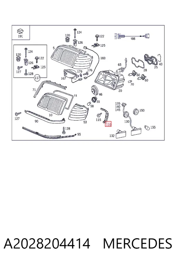  A2028204414 Mercedes