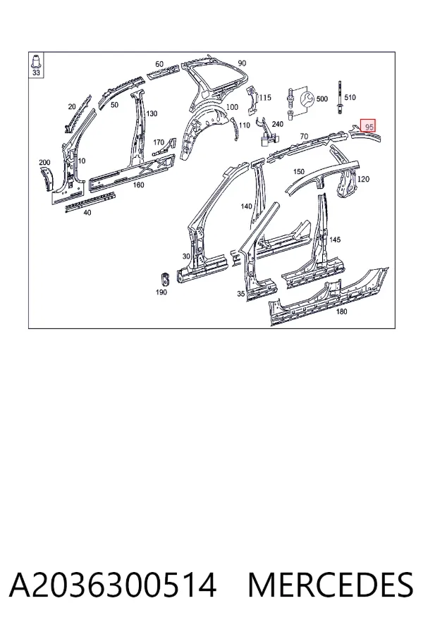  A2036300514 Mercedes