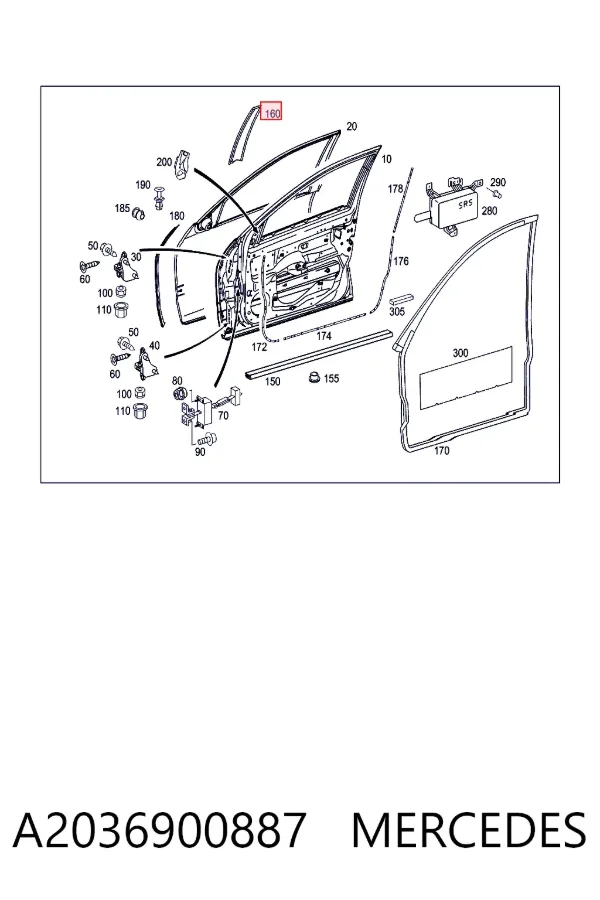 A2036900887 Mercedes