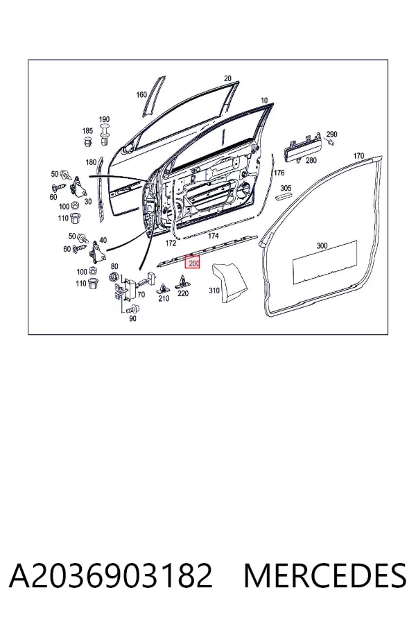  A2036903182 Mercedes