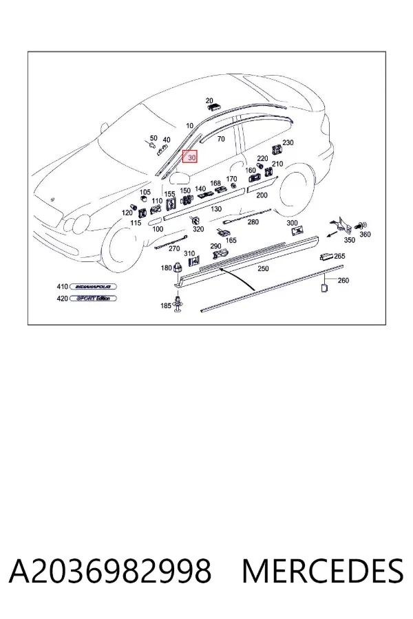  A2036982998 Mercedes