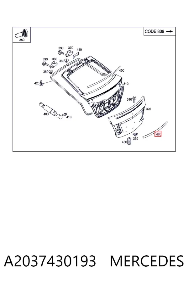  A2037430193 Mercedes