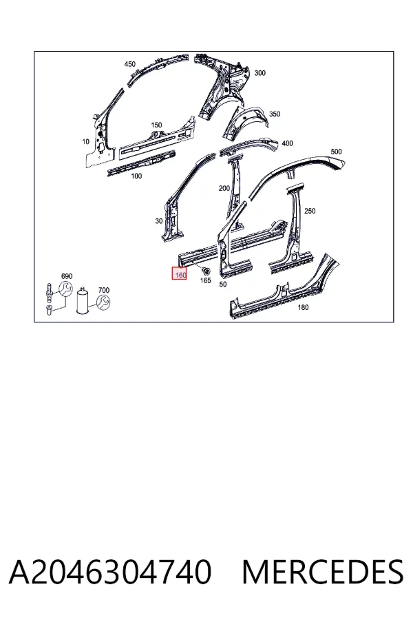  A2046304740 Mercedes