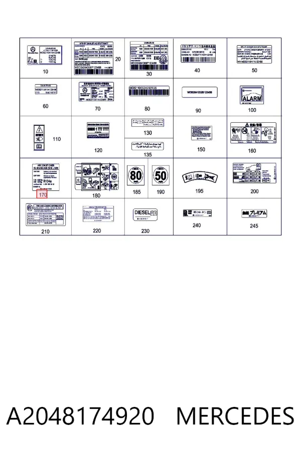  A2048174920 Mercedes
