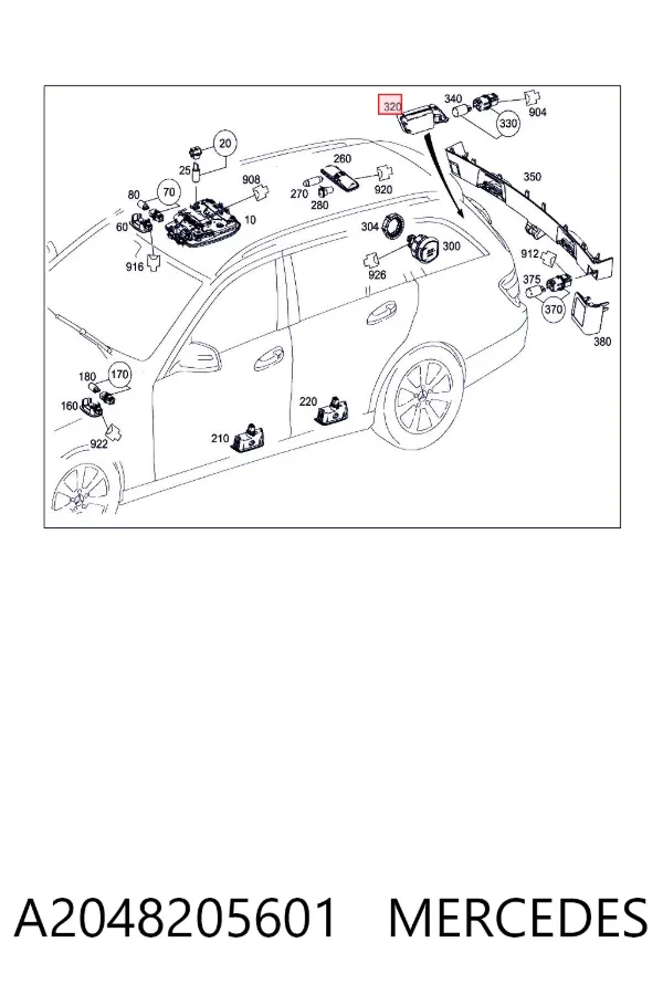  A2048205601 Mercedes