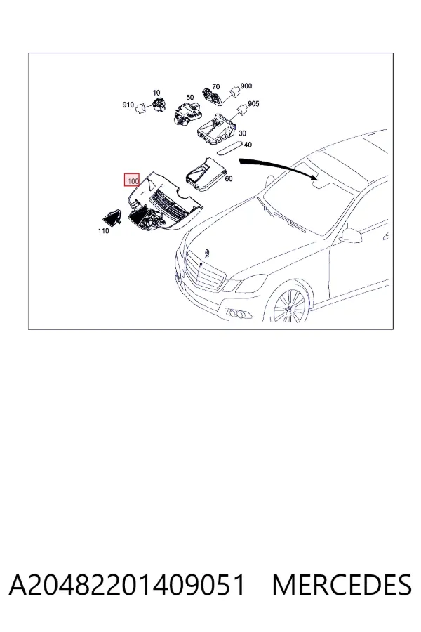 Купить A2048220140 Mercedes 