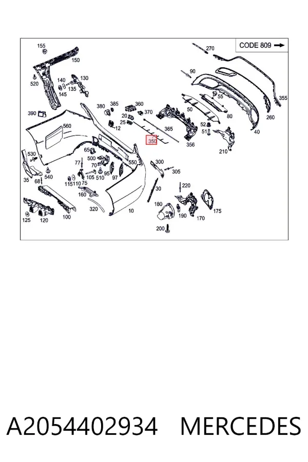  A2054402934 Mercedes