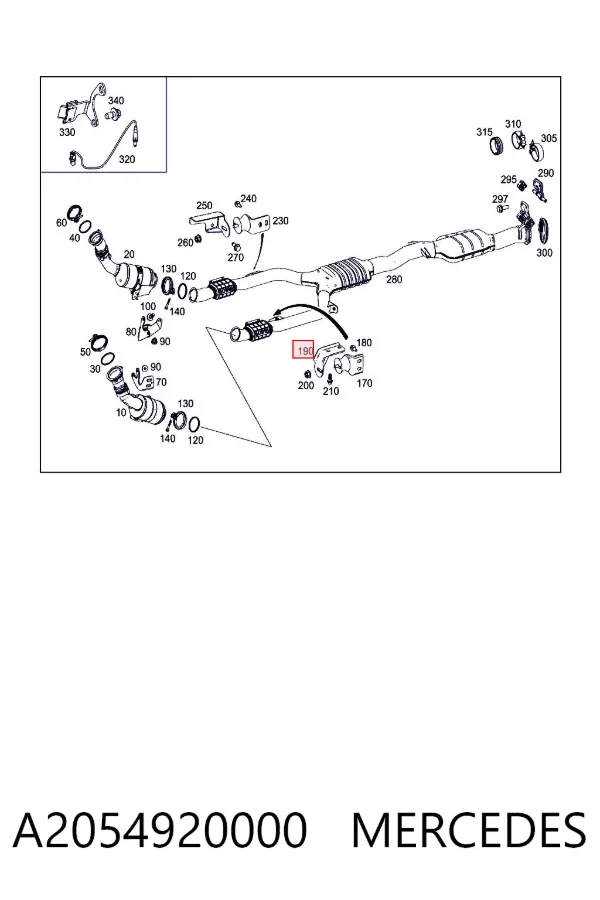  A2054920000 Mercedes