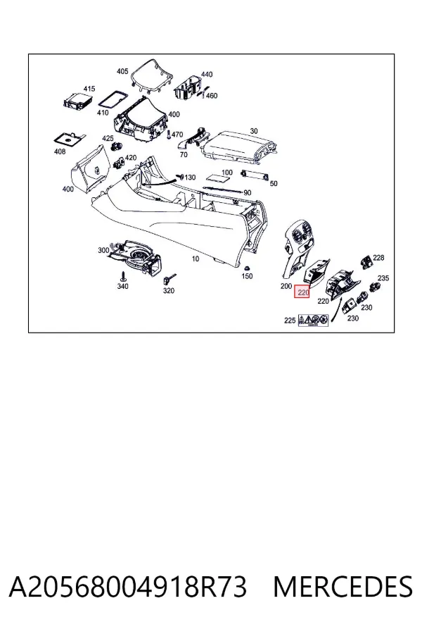  Mercedes A2056800491 цена, от 12.67 USD