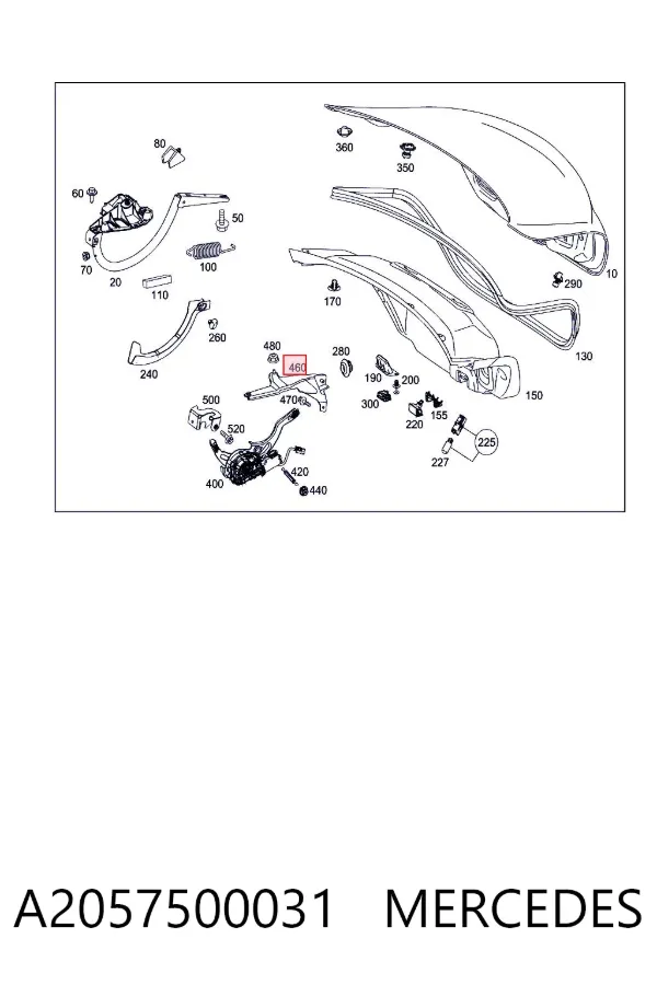  A2057500031 Mercedes