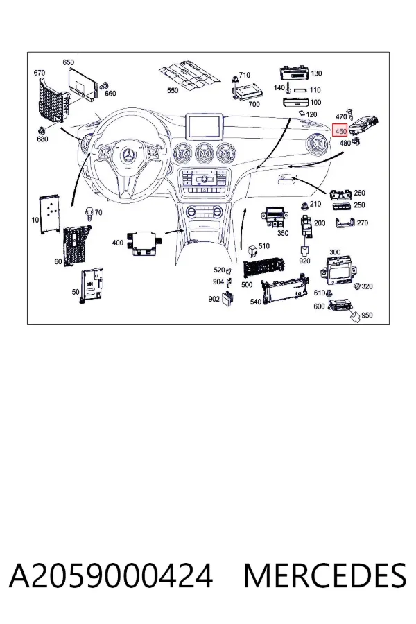  A2059000424 Mercedes