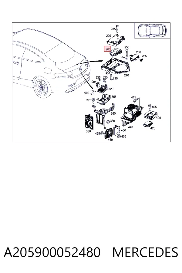  Mercedes A2059000524