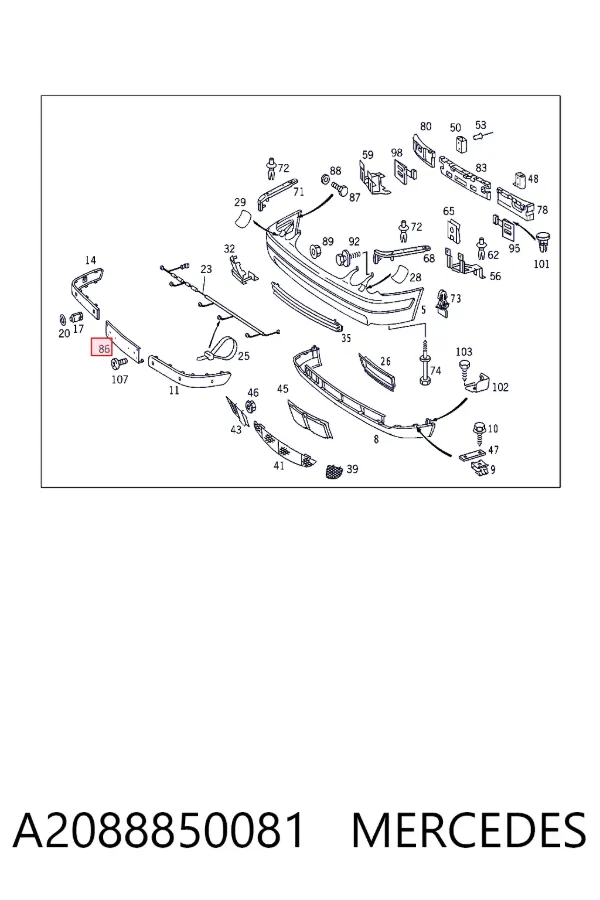  A2088850081 Mercedes