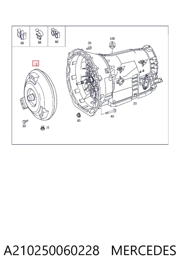 Гидротрансформатор A210250060228 Mercedes