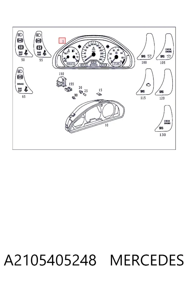 Торпедо A2105405248 Mercedes
