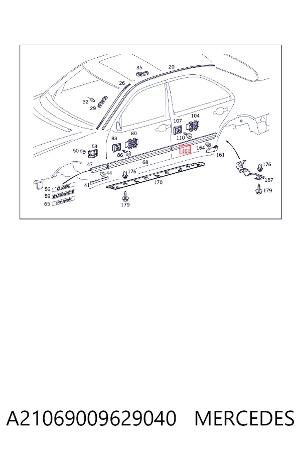  Mercedes A2106900962