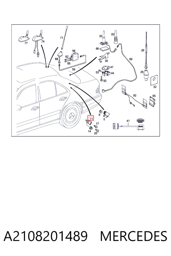  A2108201489 Mercedes