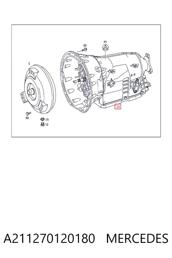 Коробка передач автомат Mercedes A2112701201 цена, от 570.12 USD