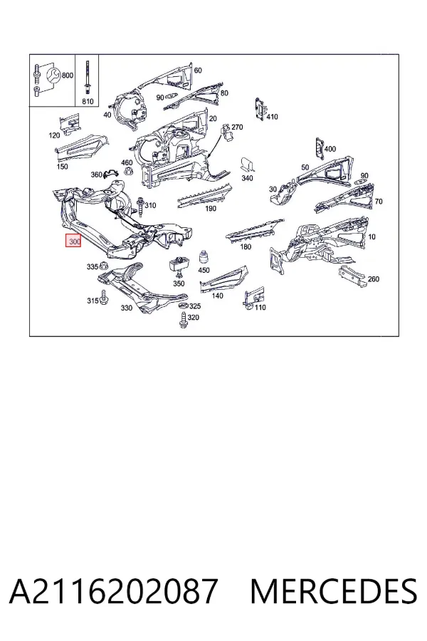 Подрамник передний A2116202087 Mercedes