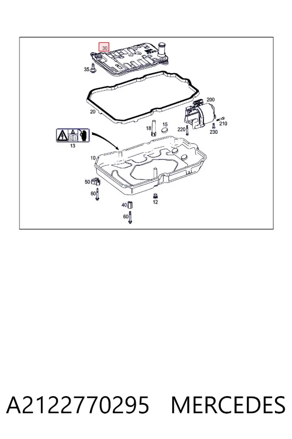 Фильтр АКПП A2122770295 Mercedes