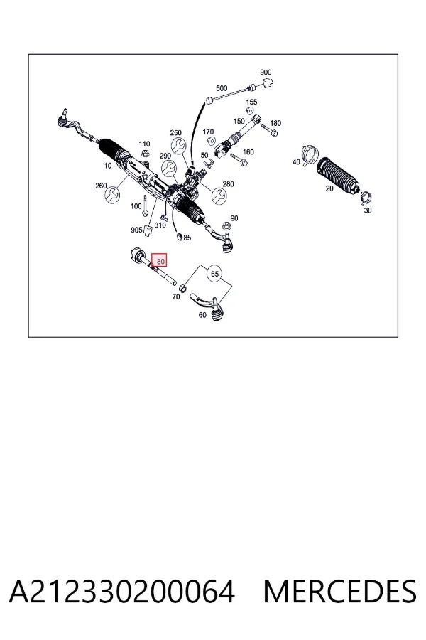 A2123302000 Mercedes Тяги рулевые