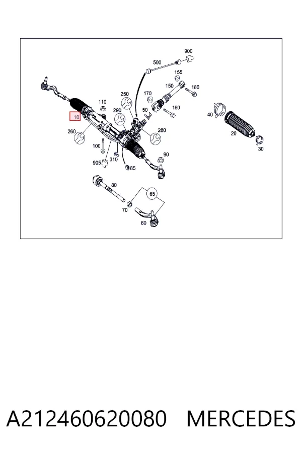 A2124606200 Mercedes Управление рулевое в сборе