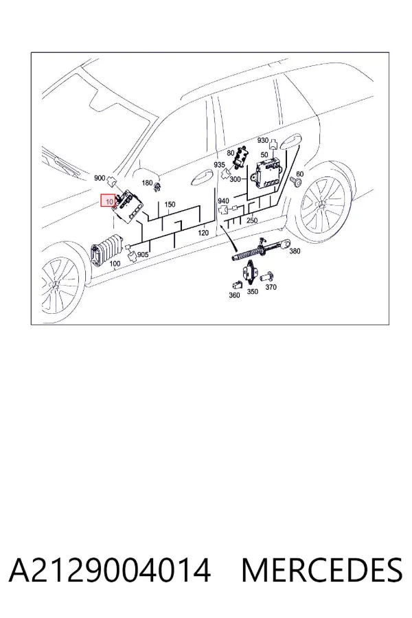 Блок комфорта передней двери A2129004014 Mercedes