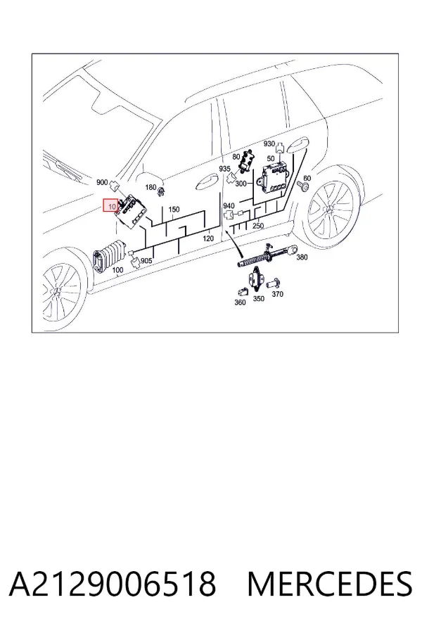 Блок комфорта передней двери A2129006518 Mercedes