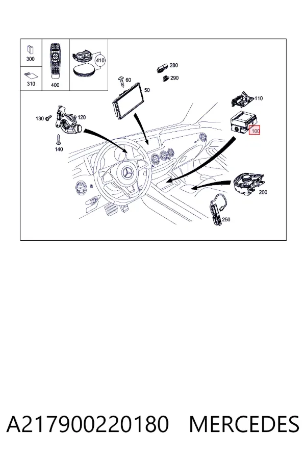  Mercedes A2179002201 цена, от 2914.25 USD