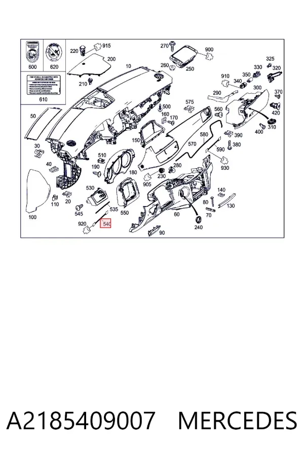  A2185409007 Mercedes
