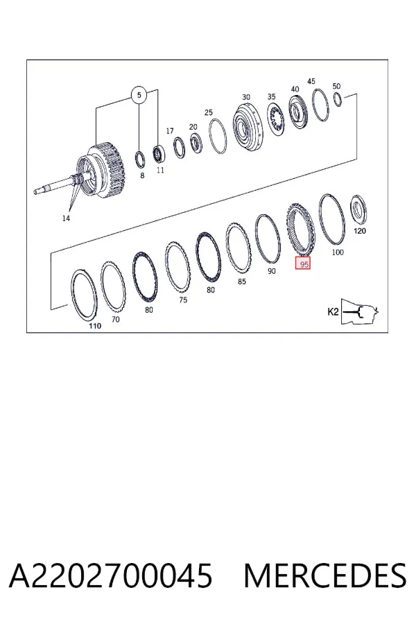  A2202700045 Mercedes