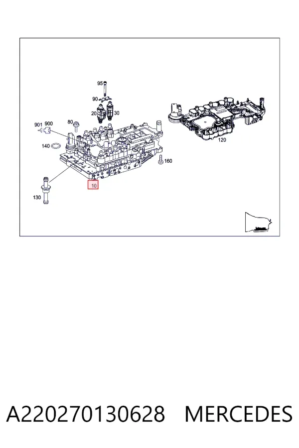 Блок клапанов АКПП A220270130628 Mercedes