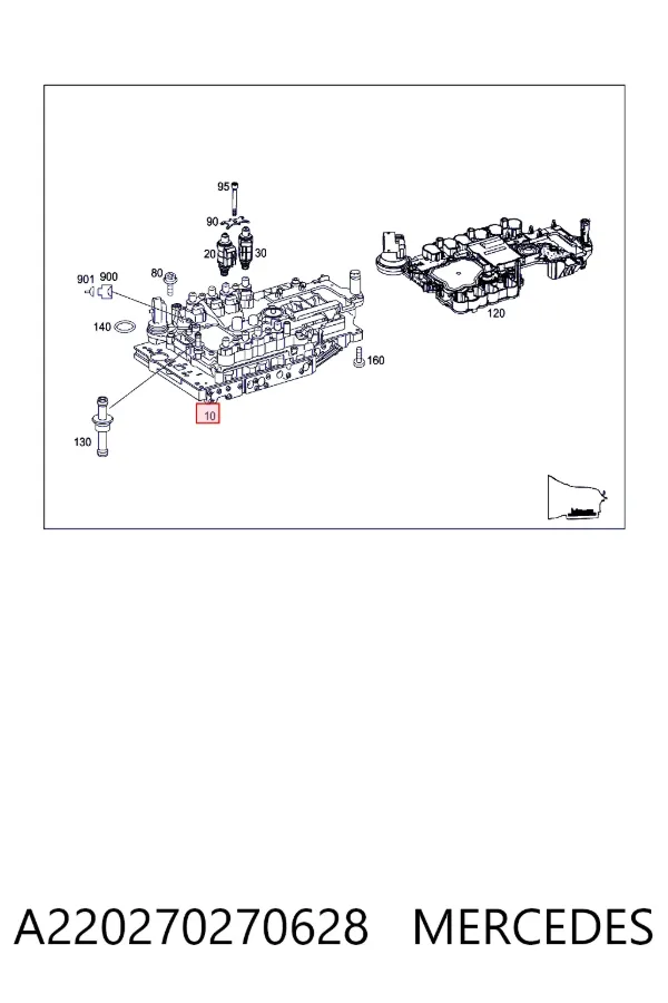 Блок клапанов АКПП A220270270628 Mercedes