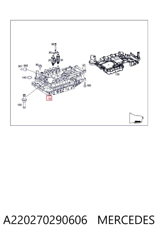 Блок клапанов АКПП A220270290606 Mercedes