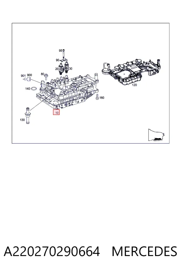 Блок клапанов АКПП A220270290664 Mercedes