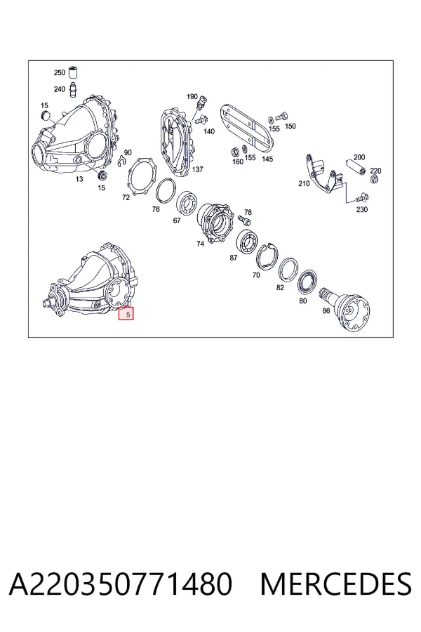  Mercedes A2203507714 цена, от 222.66 USD