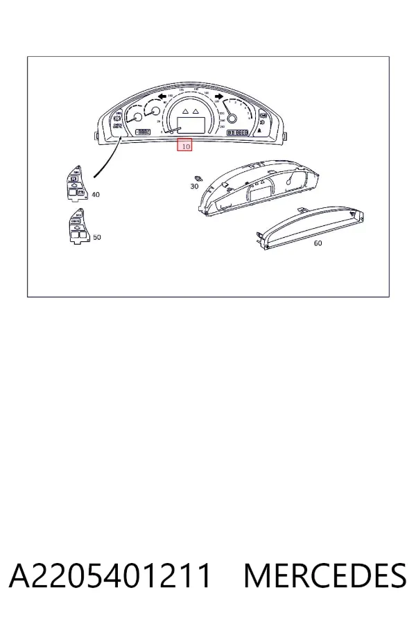 Панель приборов A2205401211 Mercedes