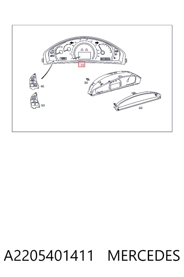 Панель приборов A2205401411 Mercedes