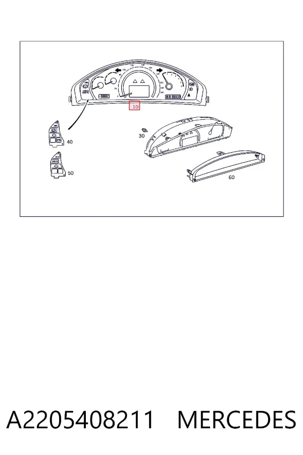Панель приборов A2205408211 Mercedes