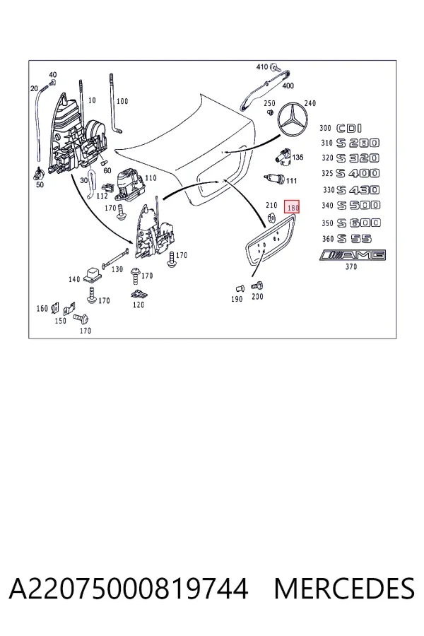  A2207500081 Mercedes