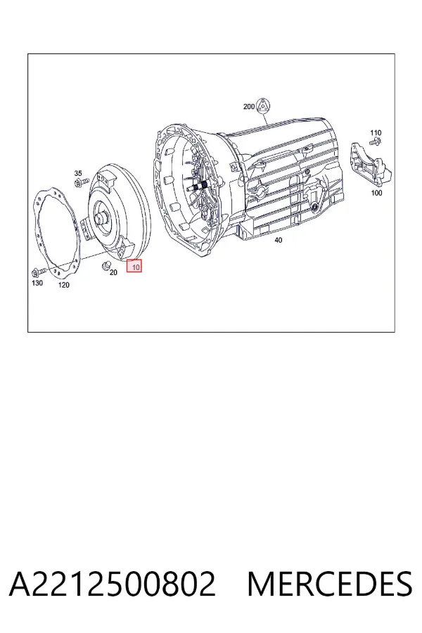 Гидротрансформатор A2212500802 Mercedes